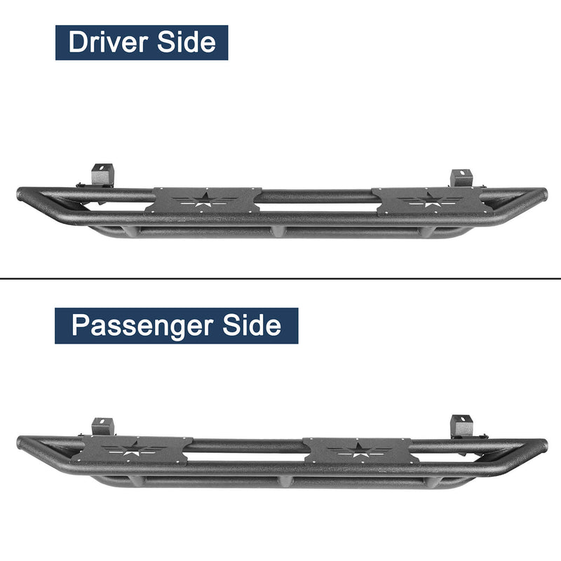 Load image into Gallery viewer, Hooke Road Mid Width Front Bumper &amp; Five Star Side Steps(18-23 Jeep Wrangler JL 4 Door)
