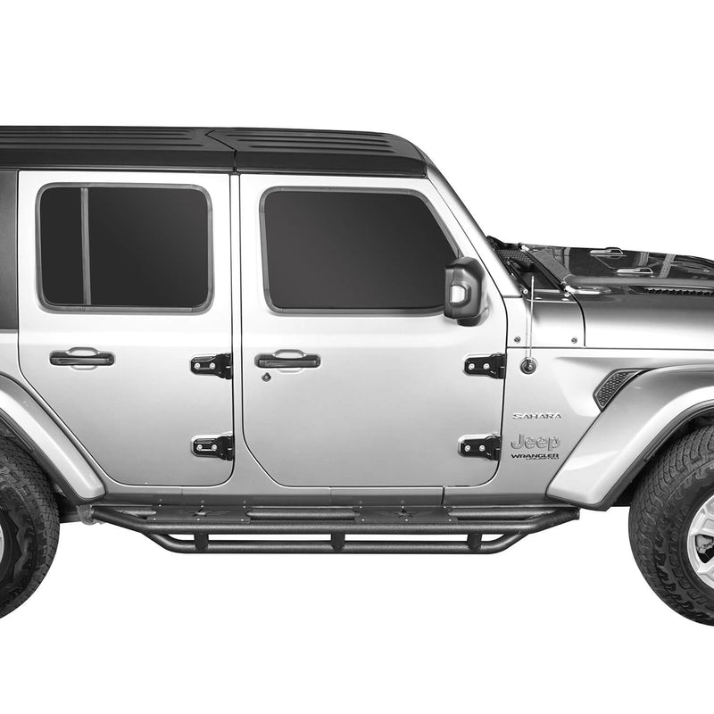 Load image into Gallery viewer, Hooke Road Mid Width Front Bumper &amp; Five Star Side Steps(18-23 Jeep Wrangler JL 4 Door)
