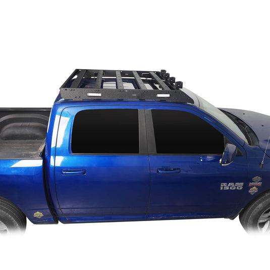 Hooke Road Top Roof Rack Cargo Carrier(09-18 Dodge Ram 1500 Crew Cab & Quad Cab)