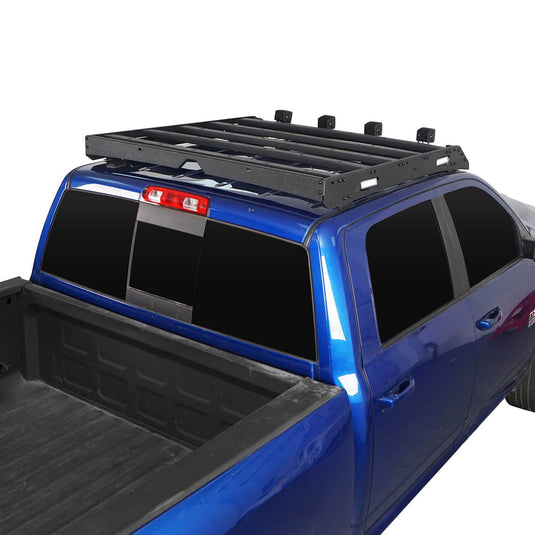 Hooke Road Top Roof Rack Cargo Carrier(09-18 Dodge Ram 1500 Crew Cab & Quad Cab)