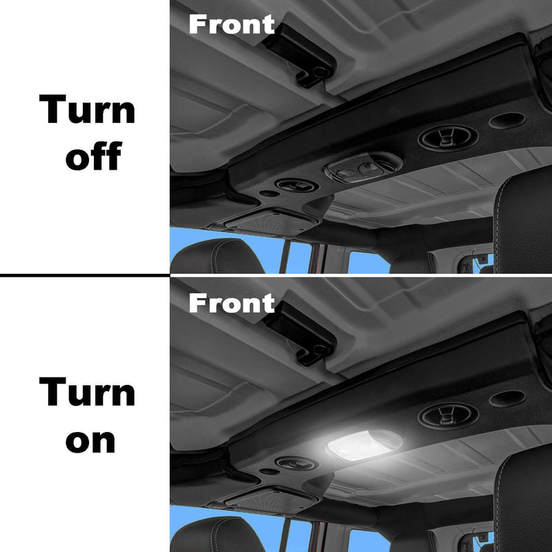 Load image into Gallery viewer, Hooke Road Opar Interior LED Light Bulbs Front &amp; Rear Reading Lights for 2007-2018 Jeep Wrangler JK &amp; JKU Jeep Interior u-Box offroad 3
