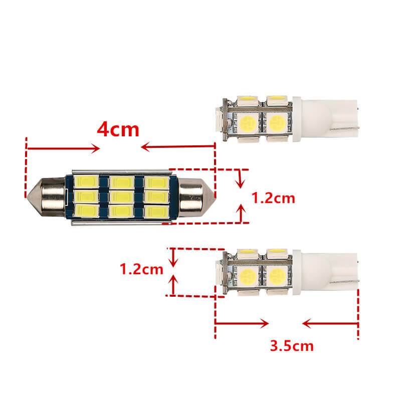 Load image into Gallery viewer, Hooke Road Opar Interior LED Light Bulbs Front &amp; Rear Reading Lights for 2007-2018 Jeep Wrangler JK &amp; JKU Jeep Interior u-Box offroad 7

