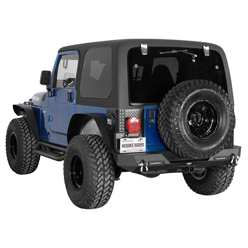 Load image into Gallery viewer, Hooke Road Different Trail Rear Bumper w/2 Inch Hitch Receiver for Jeep Wrangler TJ YJ 1987-2006 BXG120 u-Box offroad 6
