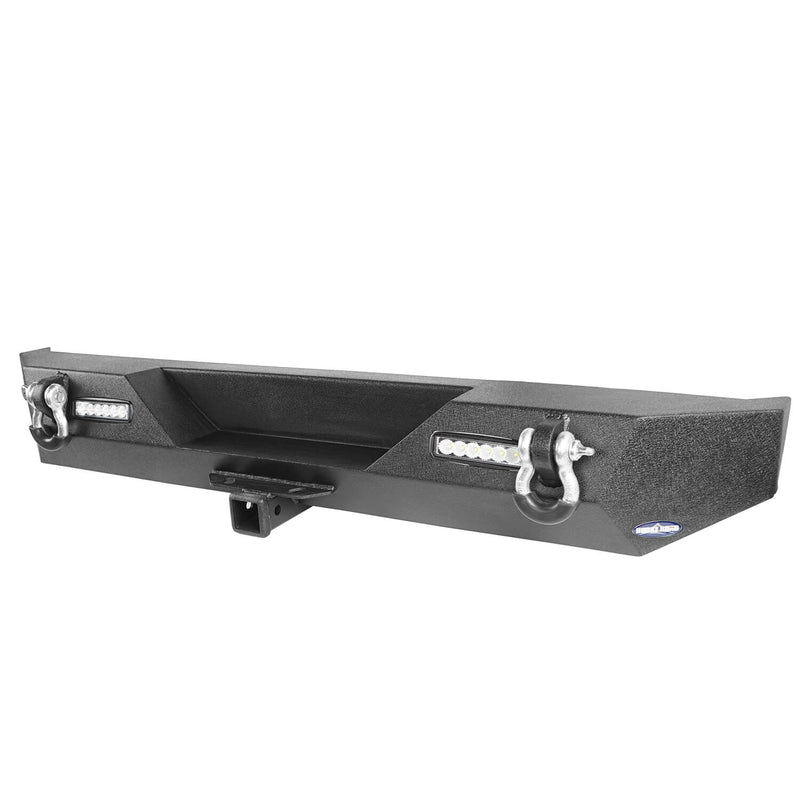 Load image into Gallery viewer, Hooke Road Different Trail Rear Bumper w/2 Inch Hitch Receiver for Jeep Wrangler TJ YJ 1987-2006 BXG120 u-Box offroad 9
