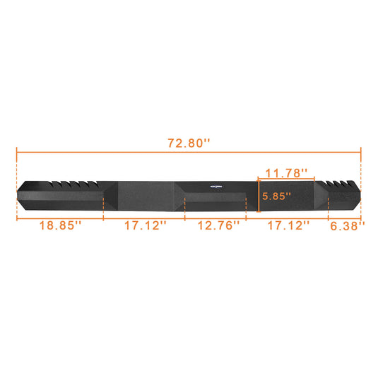 Hooke Road Reaper Side Steps Rock Sliders Running Boards(18-24 Jeep Wrangler JL 4-Door)