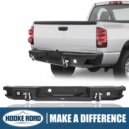 Hooke Road Ram 1500 Rear Bumper for  2006-2008 Ram 1500 bxg6503 2