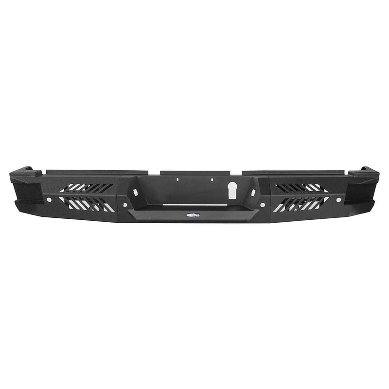 Load image into Gallery viewer, Dodge Ram 2500 Rear Bumper with OEM sensor holes HR Rear Bumper with LED Spotlights for 2019-2021 Dodge Ram 2500 BXG6301 7
