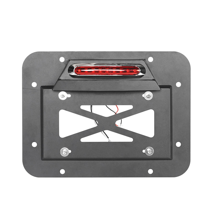 Load image into Gallery viewer, Hooke Road Rear License Plate Bracket with Light for Jeep Wrangler JK 2007-2018 MMR1805 Jeep Rear License Plate Bracket 5
