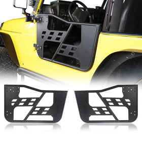 Hooke Road Opar Rock Crawler Tubular Door Guards for 1997-2006 Jeep Wrangler TJ u-Box 1