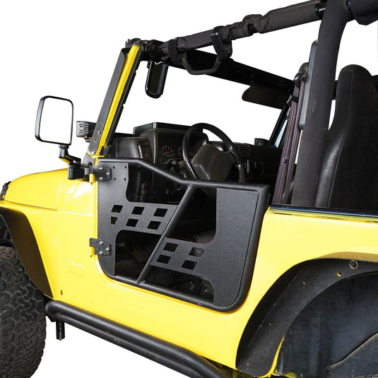 Hooke Road Opar Rock Crawler Tubular Door Guards for 1997-2006 Jeep Wrangler TJ u-Box 9