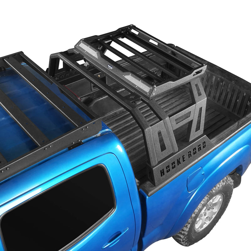 Load image into Gallery viewer, HookeRoad Toyota Tacoma Bed Rack Roll Bar for 2005-2023 Toyota Tacomab4004-3
