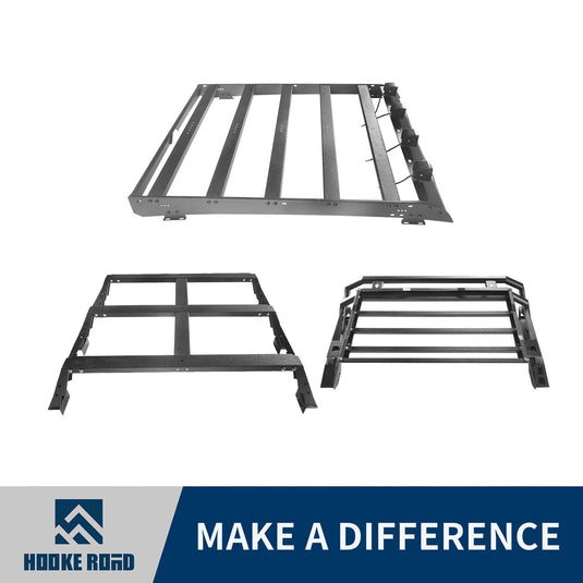 HookeRoad Roof Rack / Bed Rack / Roll Bar Bed Rack for 2014-2021 Toyota Tundra b5004+b5005+b5006 1