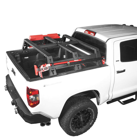 HookeRoad Roof Rack / Bed Rack / Roll Bar Bed Rack for 2014-2021 Toyota Tundra b5004+b5005+b5006 11