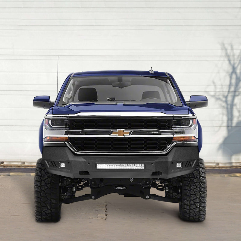 Load image into Gallery viewer, Hooke Road Chevrolet Front Bumper &amp; Rear Bumper Combo(16-18 Chevy Silverado 1500)
