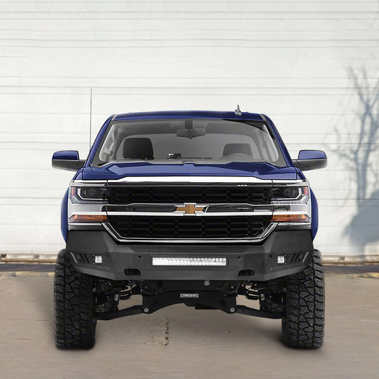 Hooke Road Chevrolet Front Bumper & Rear Bumper Combo(16-18 Chevy Silverado 1500)