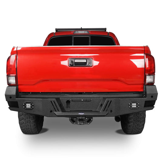 HookeRoad Tacoma Sensors Rear Bumper Replacement for 2016-2023 Toyota Tacoma 3rd Gen b4204-1-5