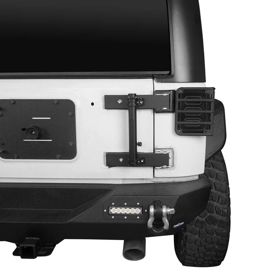 Hooke Road Tailgate Hinge Mounted Single Flag & Antenna Holder(07-18 Jeep Wrangler JK)