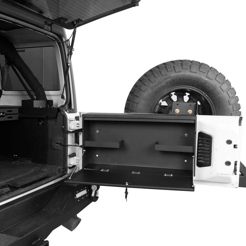 Load image into Gallery viewer, Hooke Road Tailgate Table Storage Lock Box (15-18 Jeep Wrangler JK)
