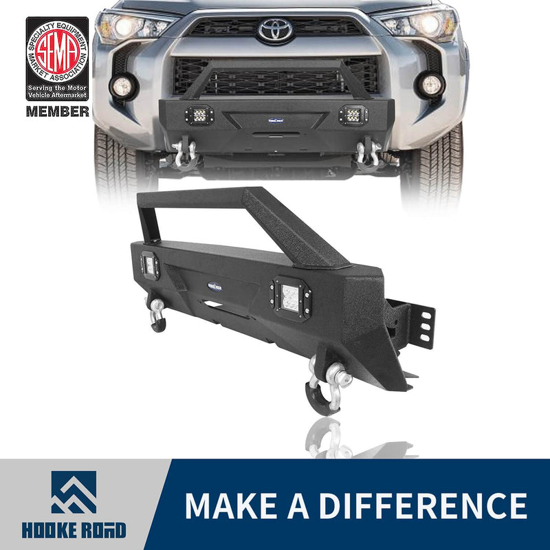 Load image into Gallery viewer, Hooke Road Stubby Front Bumper w/Winch Plate(10-23 Toyota 4Runner)
