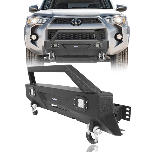 For 2010-2021 Toyota 4runner Front Bumper W/Winch Plate & Light