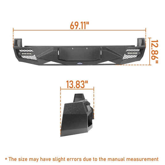 HookeRoad Toyota Tacoma Front & Rear Bumper for 2005-2011 Toyota Tacoma b40014023-16