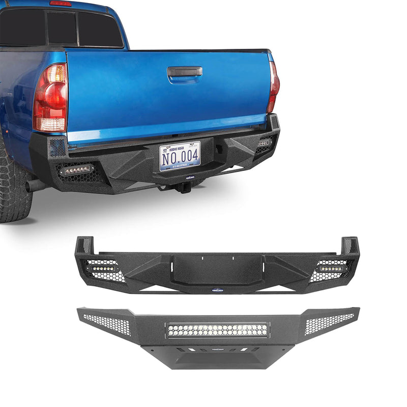 Load image into Gallery viewer, HookeRoad Toyota Tacoma Front &amp; Rear Bumper for 2005-2011 Toyota Tacoma b40084023-2
