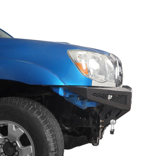 HookeRoad Toyota Tacoma Full Width Front Bumper w/ Skid Plate for 2005-2011 Toyota Tacoma b4008-6