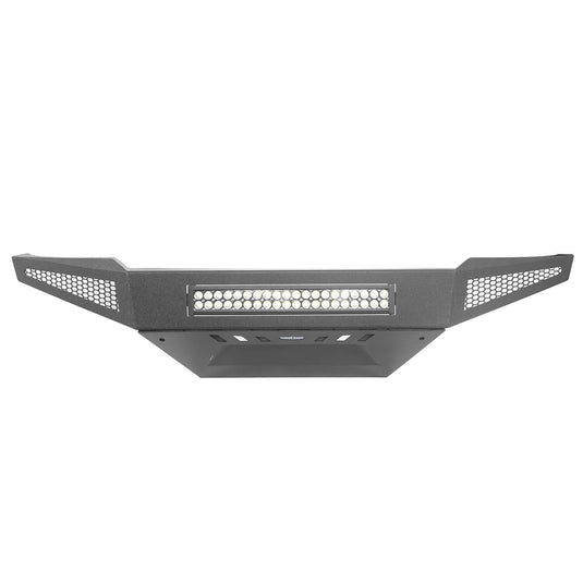 HookeRoad Toyota Tacoma Full Width Front Bumper w/ Skid Plate for 2005-2011 Toyota Tacoma b4008-7