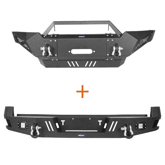 Tacoma Offroad Front Bumper & Rear Bumper Combo for Toyota Tacoma 2005-2011 - HookeRoadb40014022-4