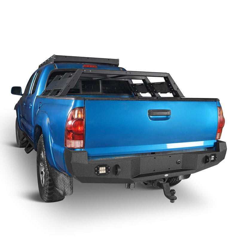 Load image into Gallery viewer, HookeRoad Toyota Tacoma Rear Bumper w/Floodlights for 2005-2015 Toyota Tacoma b4011-s-5
