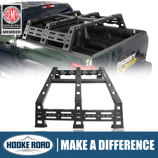 HookeRoad Tundra High Bed Rack w/Hoop for 2007-2013 Toyota Tundra b5207 1