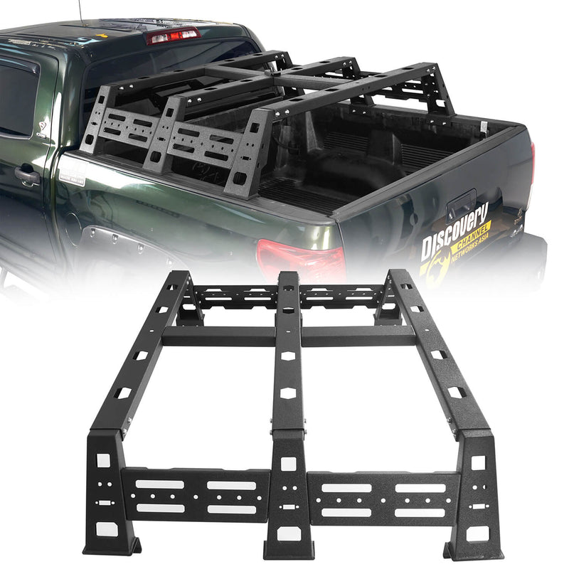 Load image into Gallery viewer, Hooke Road 12.9 inch High Bed Rack(07-13 Toyota Tundra) BXG.5207 2HookeRoad Tundra High Bed Rack w/Hoop for 2007-2013 Toyota Tundra b5207 2
