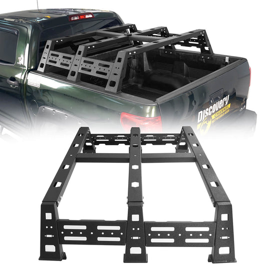 Hooke Road 12.9 inch High Bed Rack(07-13 Toyota Tundra) BXG.5207 2HookeRoad Tundra High Bed Rack w/Hoop for 2007-2013 Toyota Tundra b5207 2