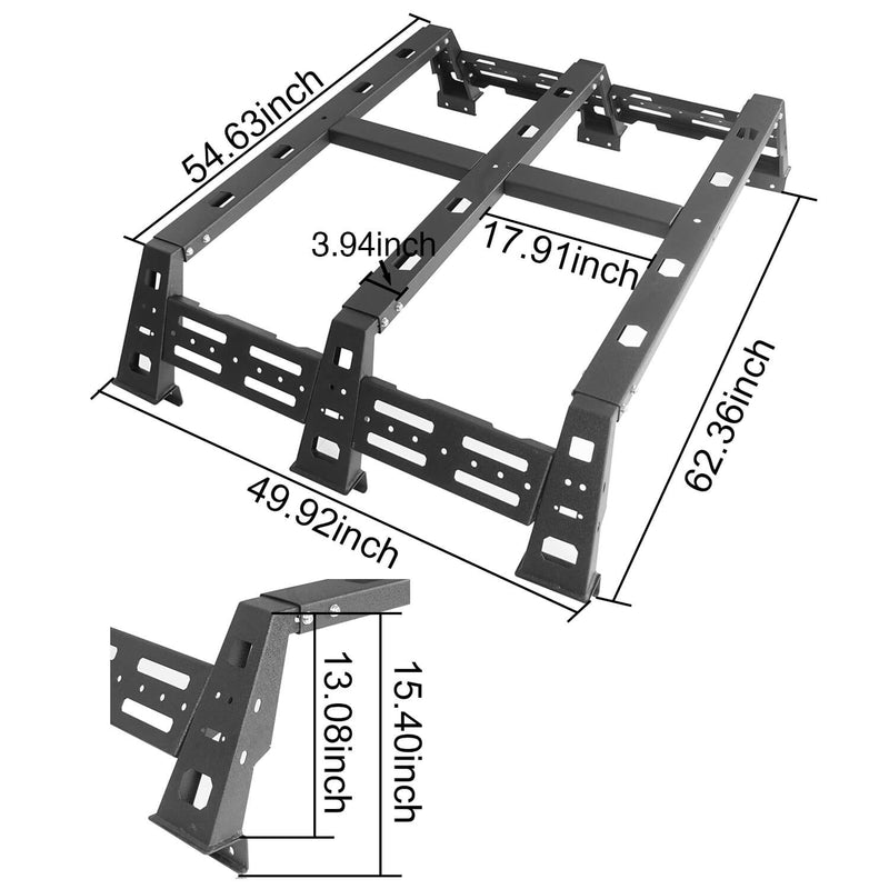 Load image into Gallery viewer, HookeRoad Tundra High Bed Rack w/Hoop for 2007-2013 Toyota Tundra b5207 8

