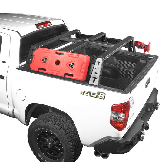 Hooke Road Toyota Tundra Bed Rack MAX 13 Inch High Bed Rack for Toyota Tundra 2014-2019 BXG606 Toyota Tundra Parts u-Box offroad 2