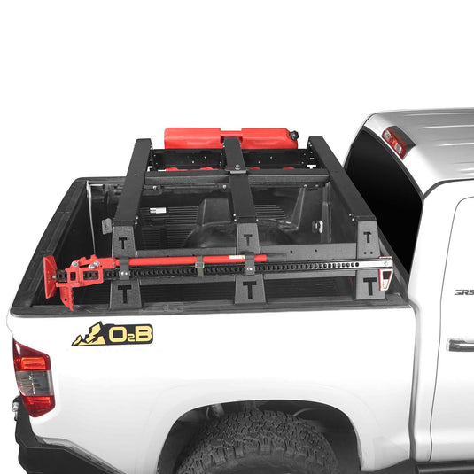 Hooke Road Toyota Tundra Bed Rack MAX 13 Inch High Bed Rack for Toyota Tundra 2014-2019 BXG606 Toyota Tundra Parts u-Box offroad 5