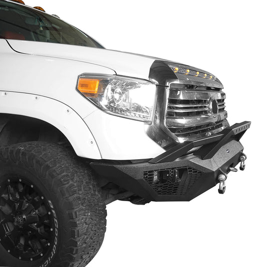 HookeRoad Full Width Front Bumper w/LED Lights for 2014-2021 Toyota Tundra b5000+b5001 6