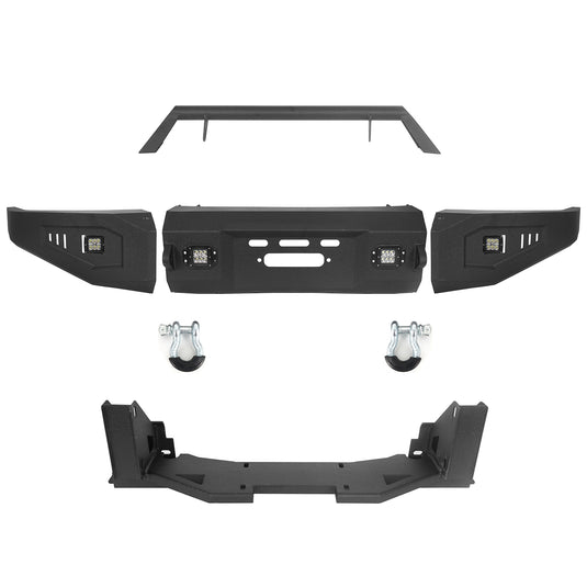 HookeRoad Tundra Front Bumper / Rear Bumper / Roof Rack for 2007-2013 Toyota Tundra Crewmax b5202+b5205+b5206 9