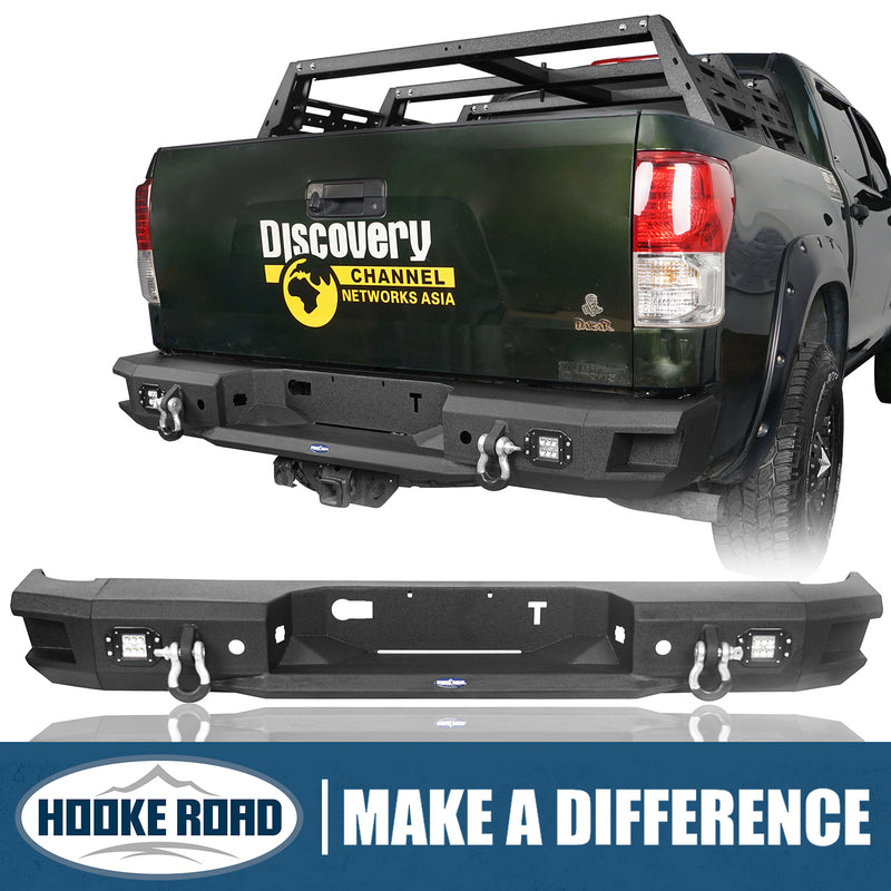 Load image into Gallery viewer, HookeRoad Full Width Rear Bumper for 2007-2013 Toyota Tundra b5201 1
