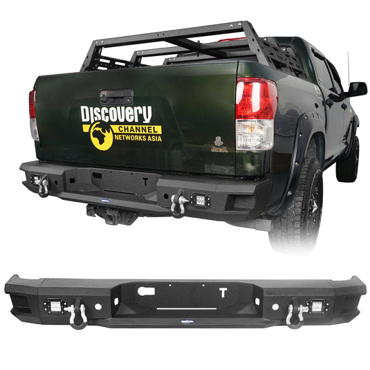 HookeRoad Full Width Rear Bumper for 2007-2013 Toyota Tundra b5201 2