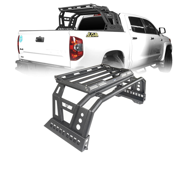 Load image into Gallery viewer, Hooke Road Toyota Tundra Roll Bar Bed Rack for 2014-2019 Toyota Tundra BXG607 u-Box Offroad 2HookeRoad Toyota Tundra Roll Bar Bed Rack for 2014-2021 Toyota Tundra b5006 2
