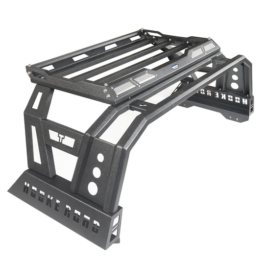 HookeRoad Toyota Tundra Roll Bar Bed Rack for 2014-2021 Toyota Tundra b5006 6