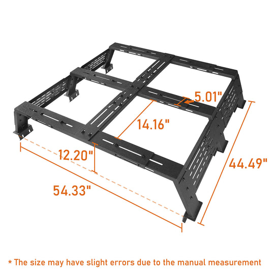 Truck 12.2" High Overland Bed Rack - Hooke Road BXG.9904-S 18