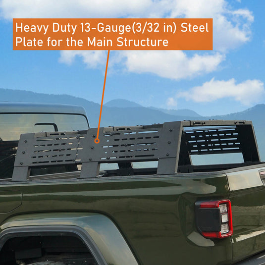 Truck 12.2" High Overland Bed Rack - Hooke Road BXG.9904-S 4