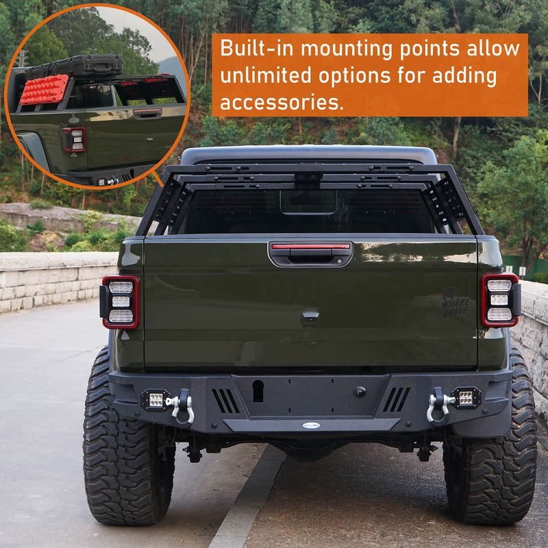 Load image into Gallery viewer, Truck 12.2&quot; High Overland Bed Rack - Hooke Road BXG.9904-S 7
