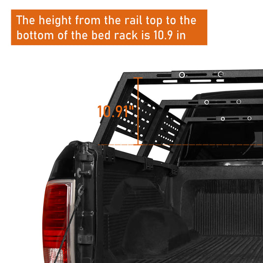 Truck 12.2" High Overland Bed Rack - Hooke Road BXG.9908-S 10