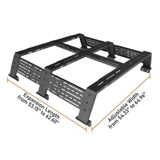 Truck 12.2" High Overland Bed Rack - Hooke Road BXG.9908-S 16