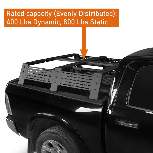 Truck 12.2" High Overland Bed Rack - Hooke Road BXG.9908-S 4