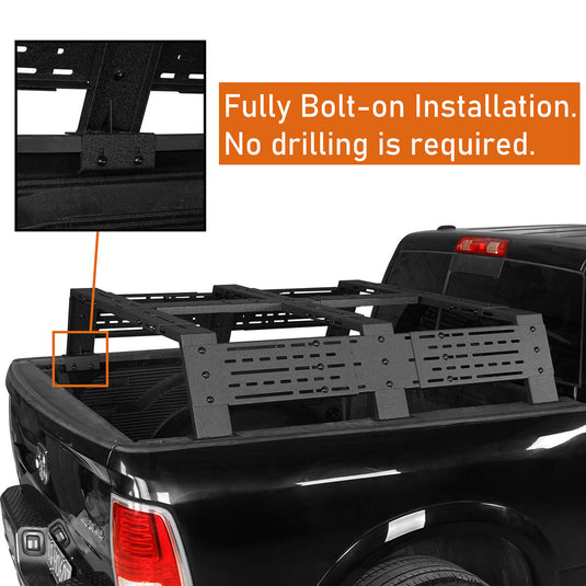 Truck 12.2" High Overland Bed Rack - Hooke Road BXG.9908-S 6