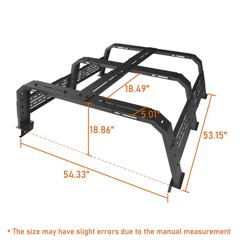 Load image into Gallery viewer, Truck 18.8&quot; High Overland Bed Rack - Hooke Road BXG.9906-S 14
